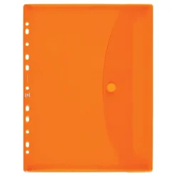 Oxford Sobre tamaño A4 PP translúcido multitaladro con cierre de velcro colores surtidos