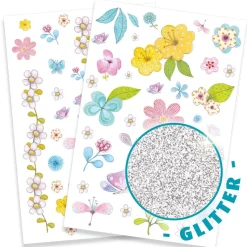 Djeco Tatuajes flores campestres set 2 hojas